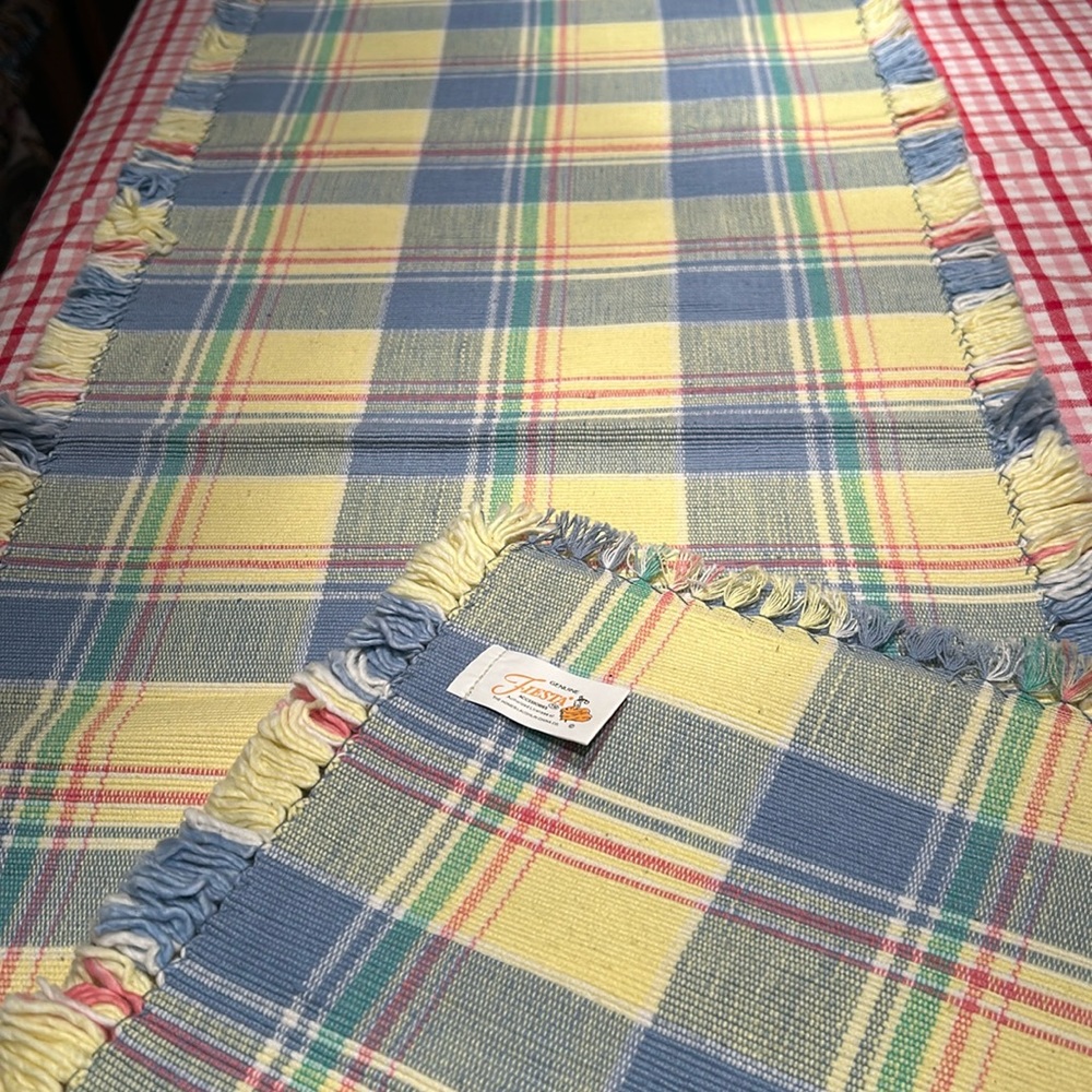 Fiestaware Tablerunner retired colors never used 68 inches long  16 inches wide